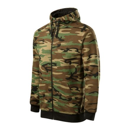 Camo Zipper Felső férfi