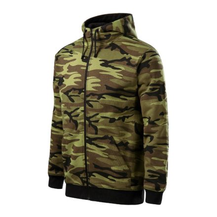 Camo Zipper Felső férfi