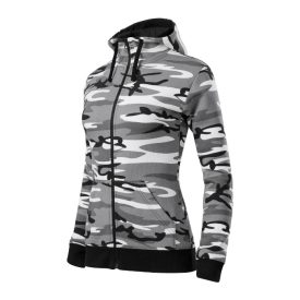 Camo Zipper Felső női