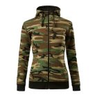 Camo Zipper Felső női