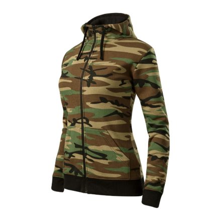 Camo Zipper Felső női