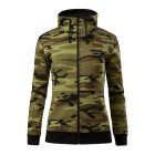 Camo Zipper Felső női