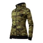 Camo Zipper Felső női