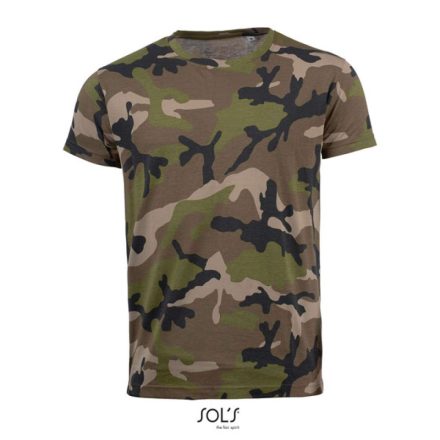 SOL'S SO01188 SOL'S CAMO MEN - KÖRNYAKÚ PÓLÓ S